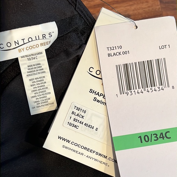 Contours Coco Reef Level Colorblock Bra Sized Underwire One Piece - Picture 11 of 16